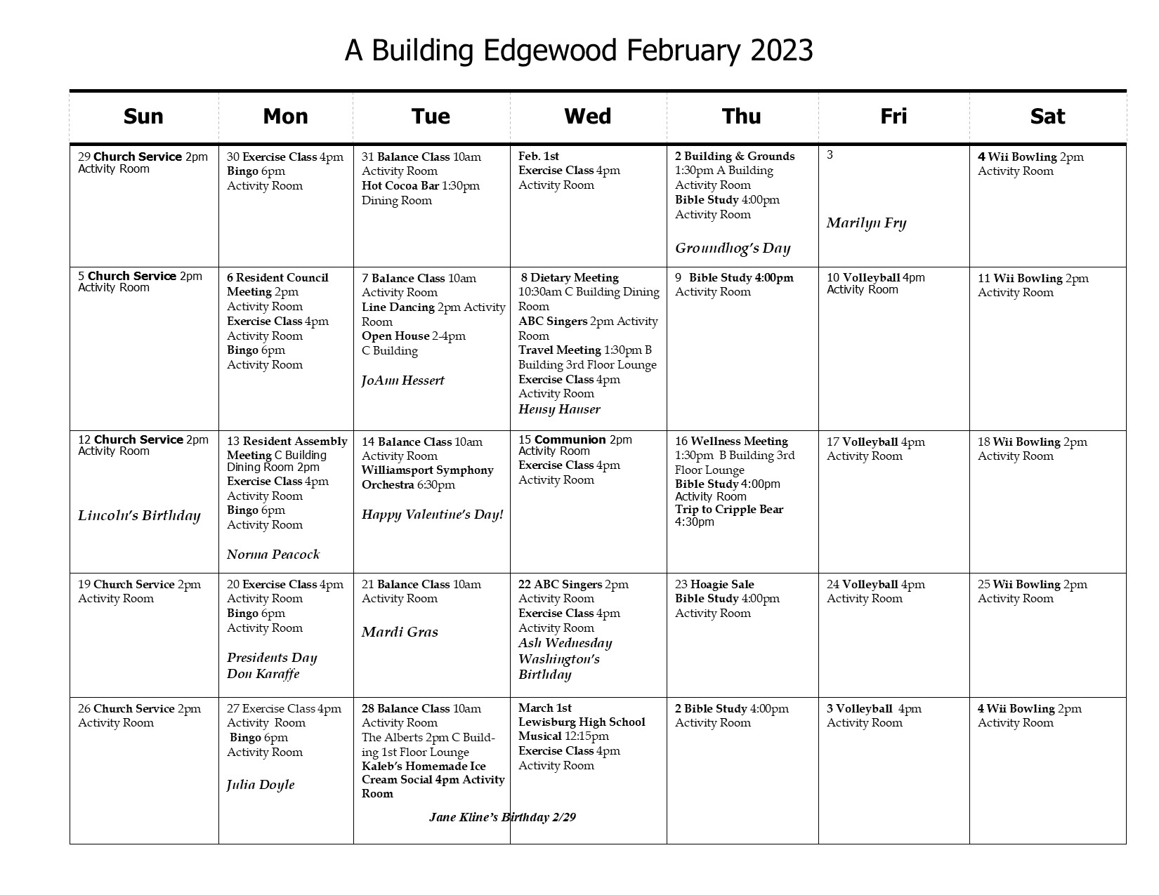 A Building February 2023