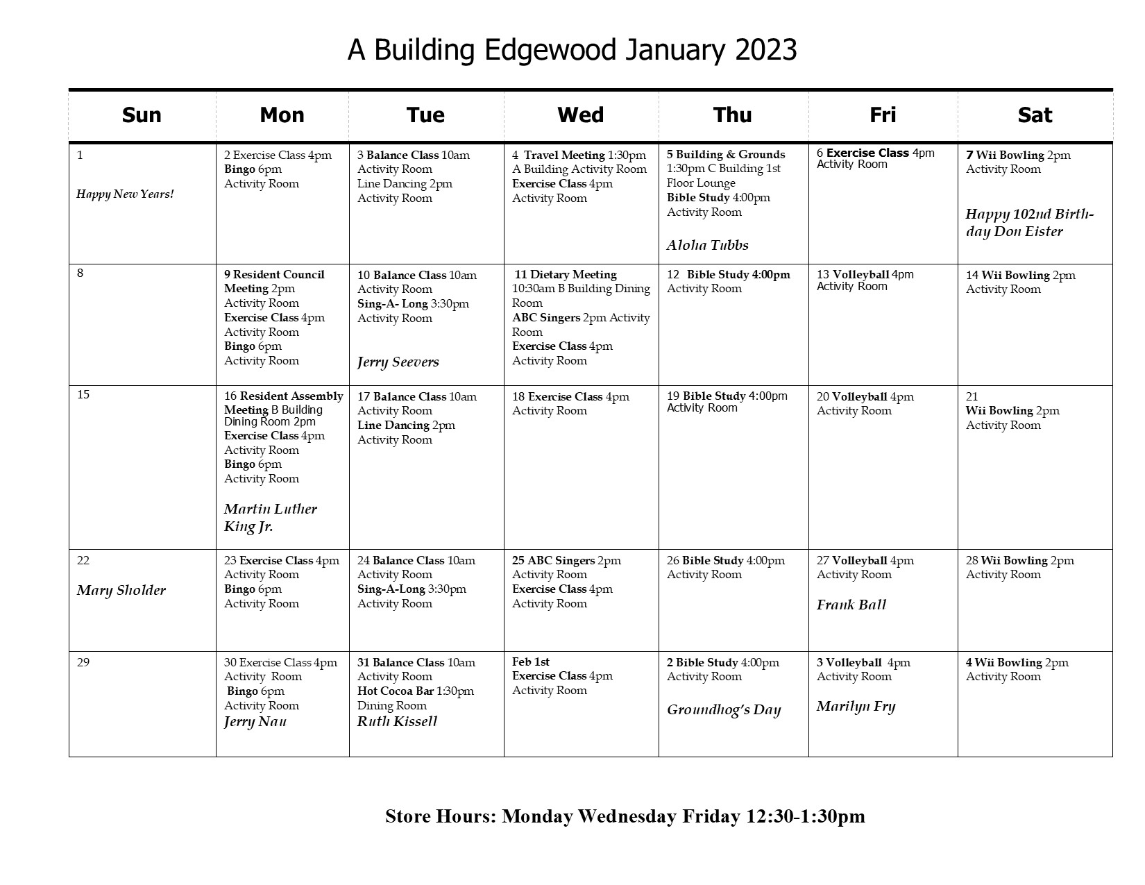 A Building January 2023