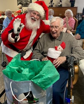 Dick Crownover with Santa 1