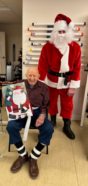 Don Eister with Santa
