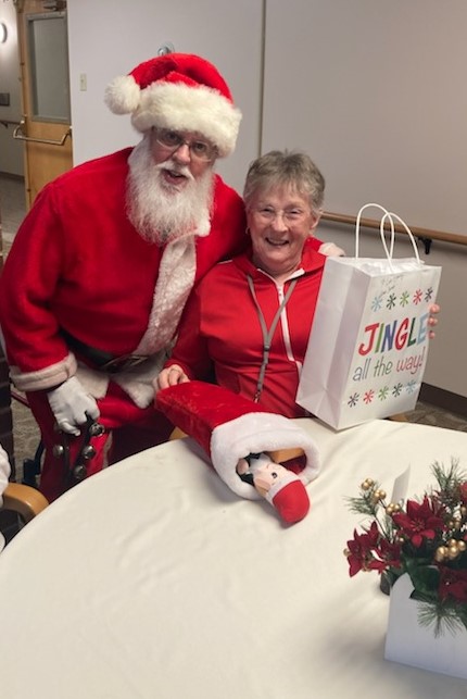 Lois OMalley with Santa 1