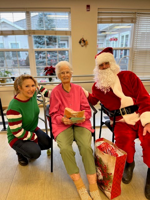 Santa with Bev Schweikle