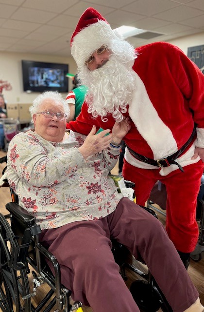 Santa with Joyce Crossley
