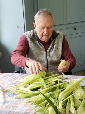 Shucking Corn 5